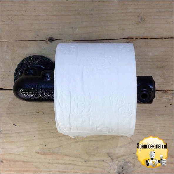 Toiletrolhouder Zwart enkel 26,9mm