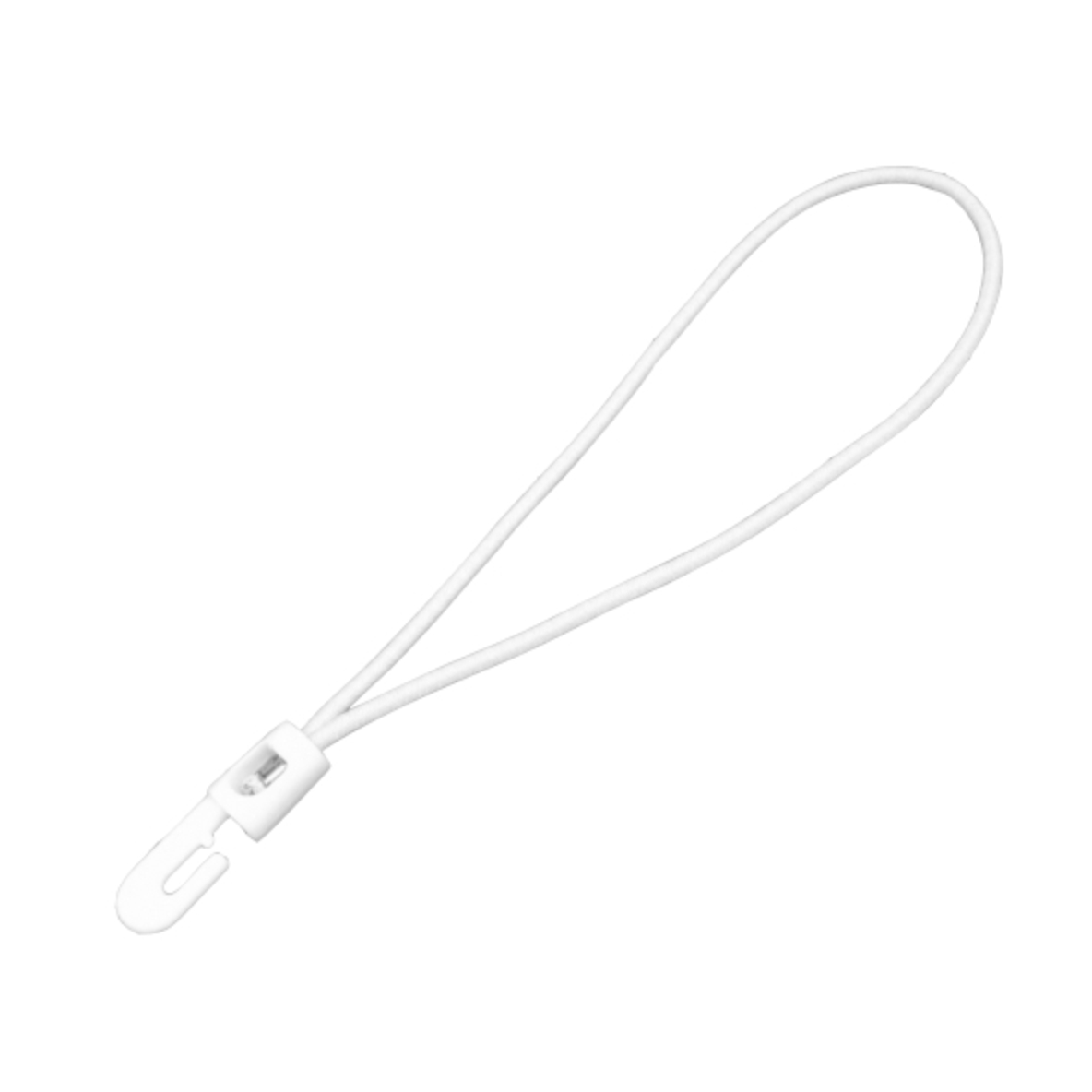 Spanner 2x4mm met kunststof minihaak 25cm Wit