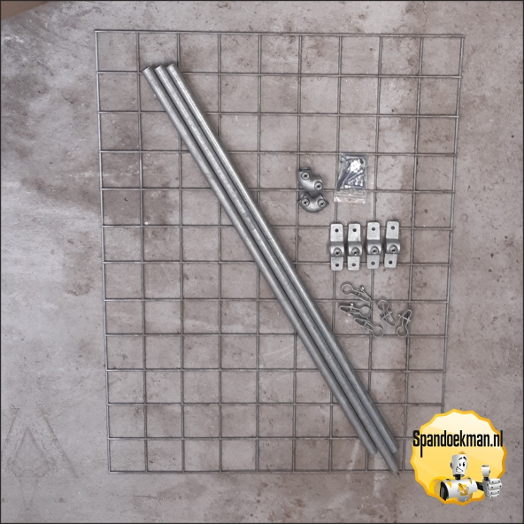 Los rek laag model voor alle lage Moestuinbakken 126x126cm