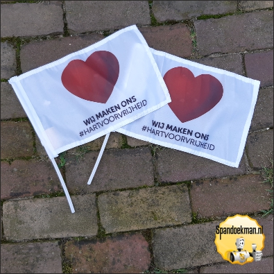 Demovlag met stokje Set van 2 stuks OP=OP