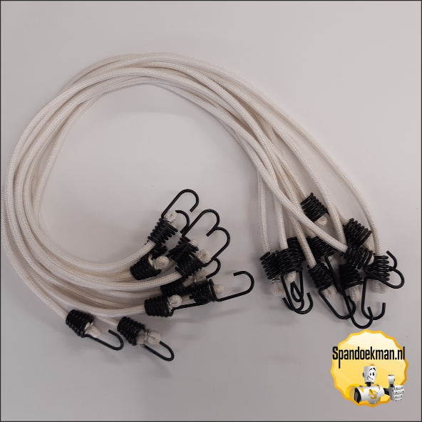 Snelbinder 68cm x 6mm Wit Restpartij totaal 10 stuks OP=OP Setprijs!