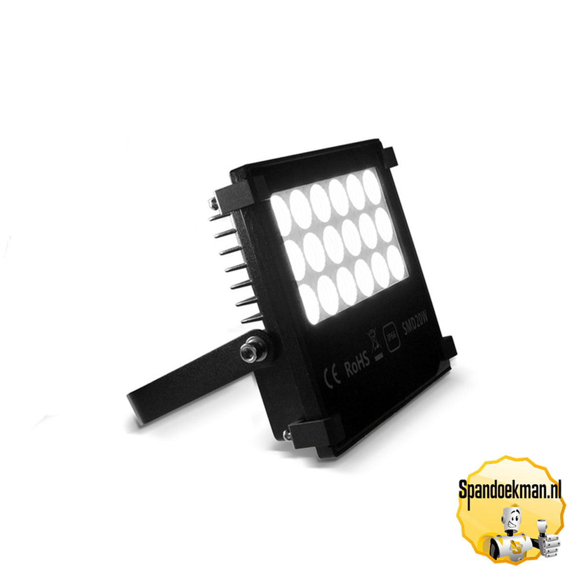 Ledspot 20 watt incl. 5 meter snoer en eurostekker.