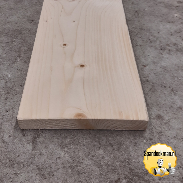 Plank Steigerhout Nieuw 60cm lang - 19,5x2,5cm rondom geschuurd