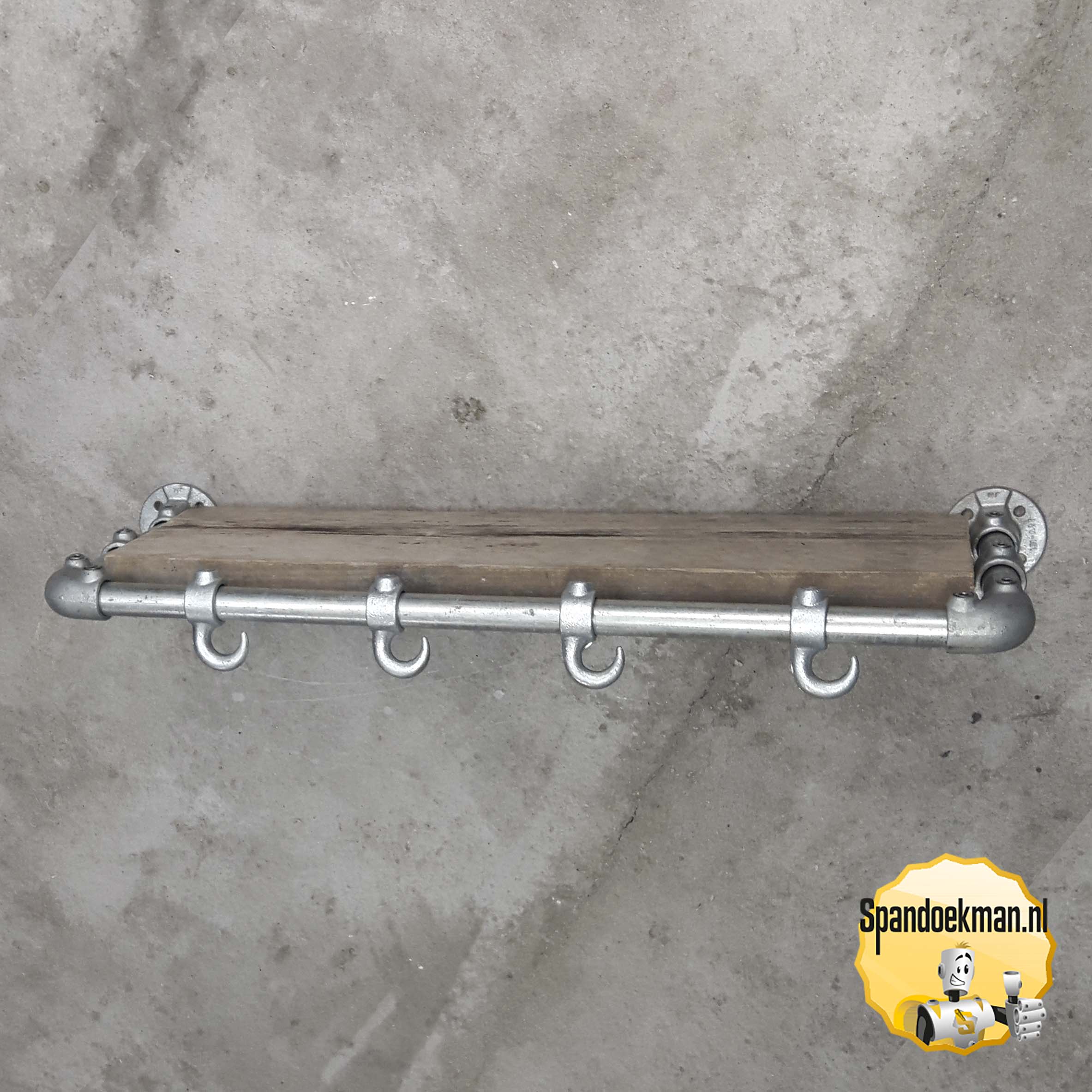 Steigerbuis Kapstok wandmodel 4 "Standaard" 33,7mm