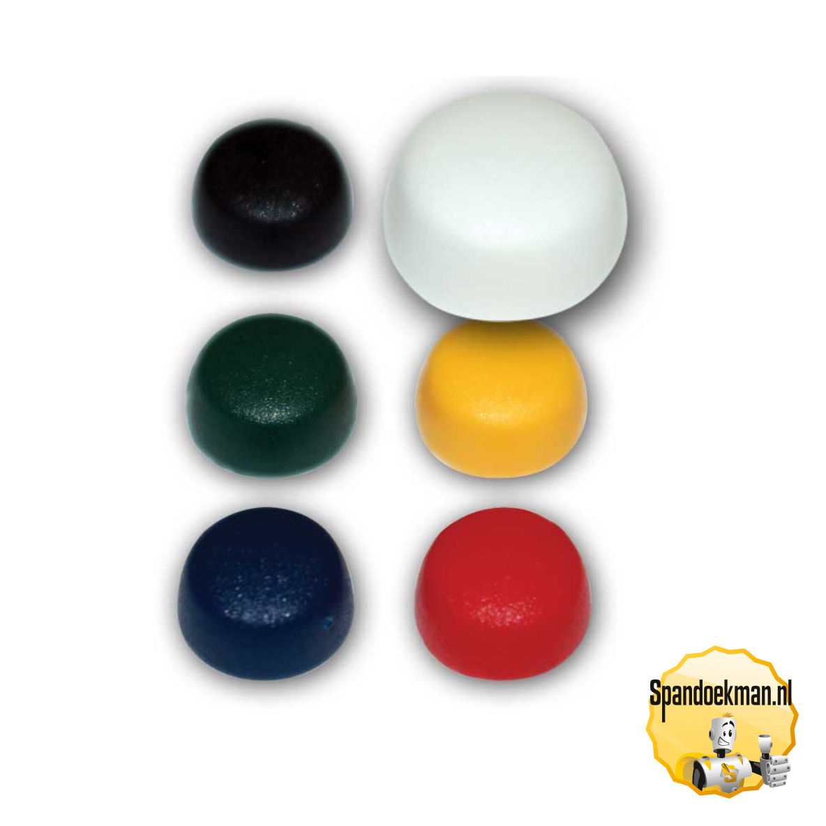 Afdekkapjes voor schroeven 10mm wit