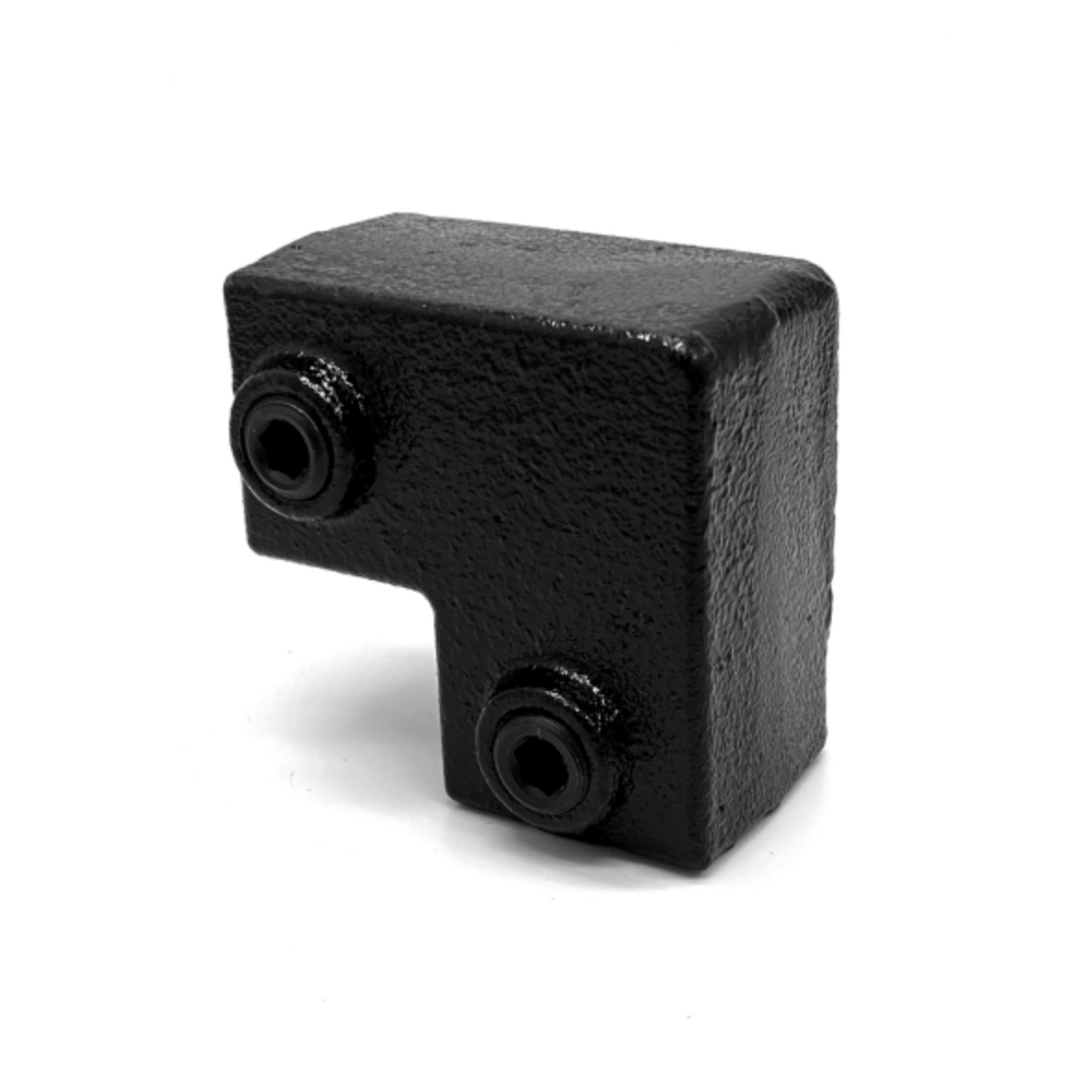 Kniestuk type 6S - 25mm Steigerbuiskoppeling vierkant Zwart 