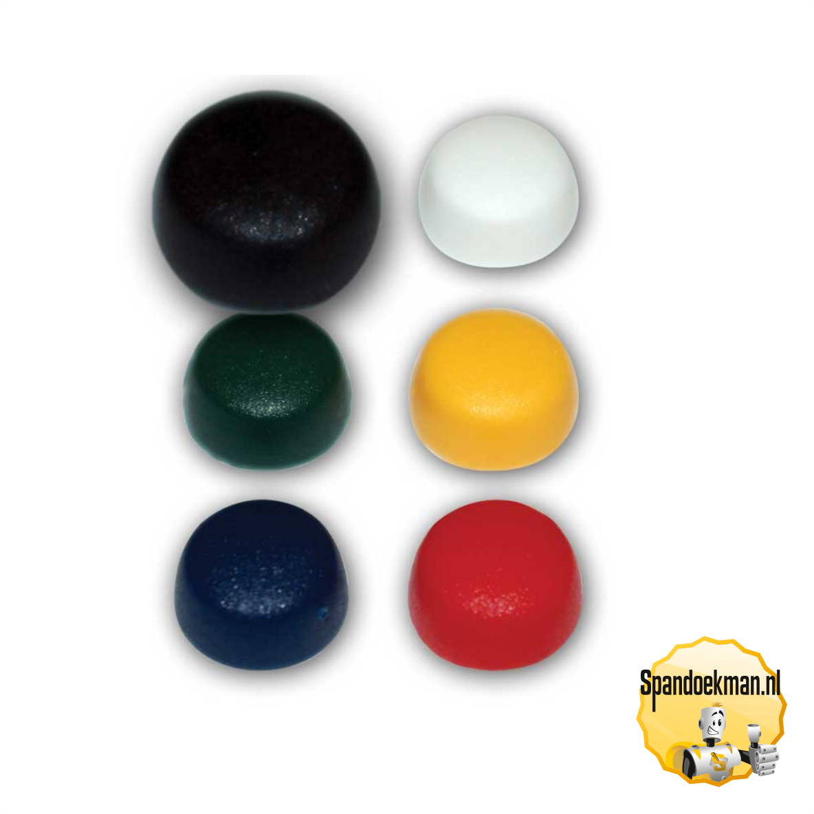 Afdekkapjes voor schroeven 10mm zwart