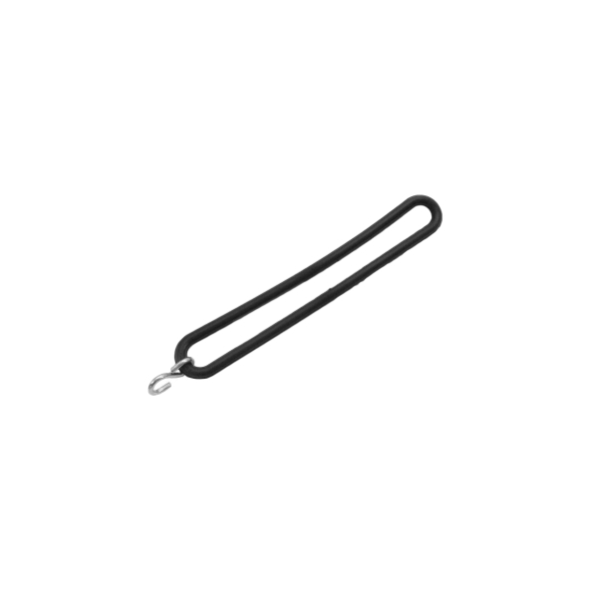 Tir-rubber 8mm 25cm met 1 aangeknepen s-haak