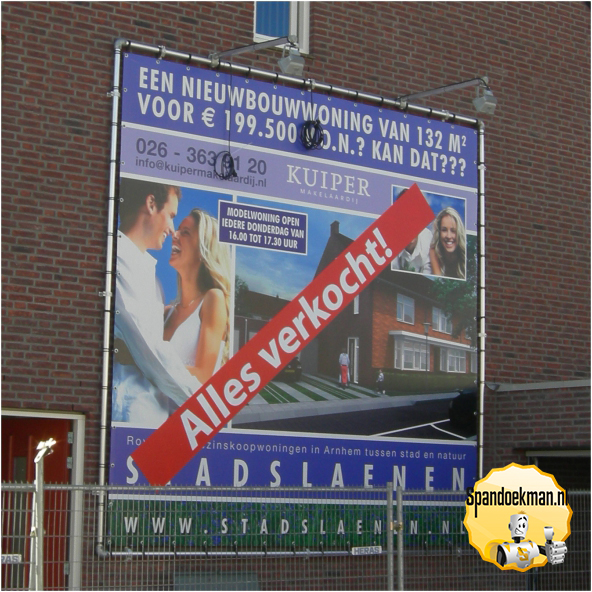 Spandoekframe zilver 48,3mm