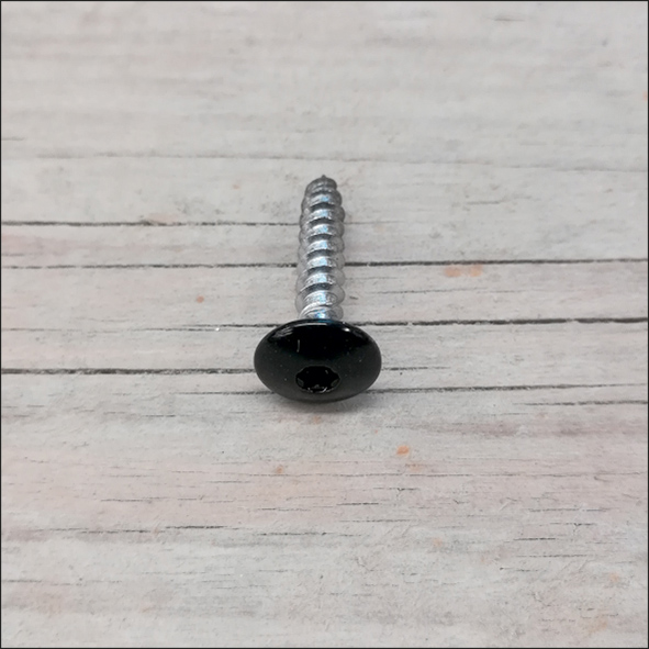 Zwarte schroef 5x25mm 