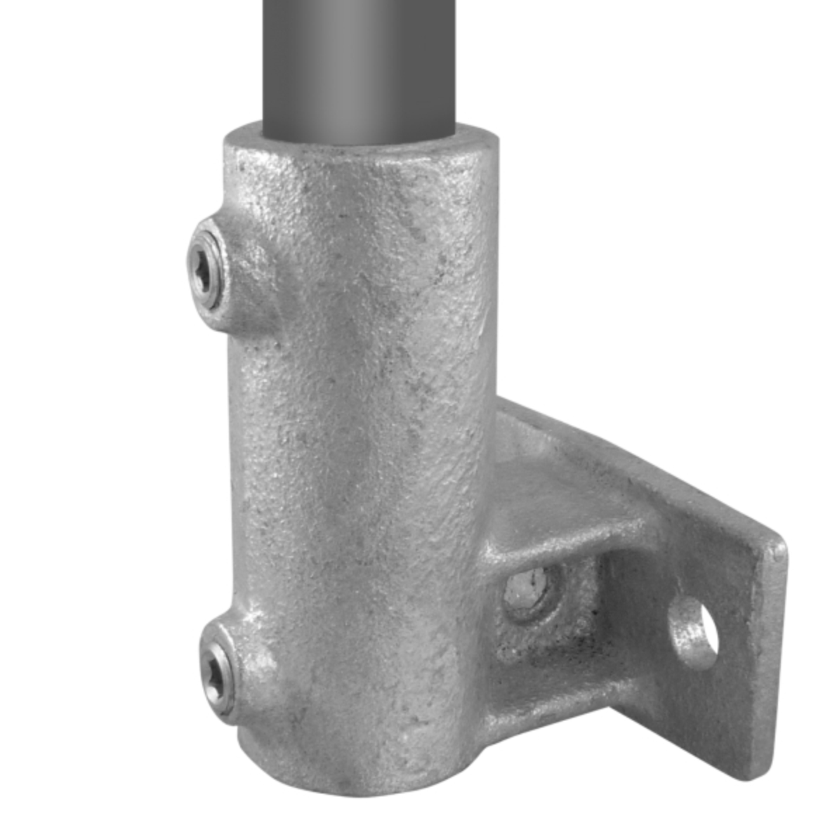 Boeiboordbevestiging horizontaal type 13 - 33,7mm Steigerbuiskoppeling zilver 