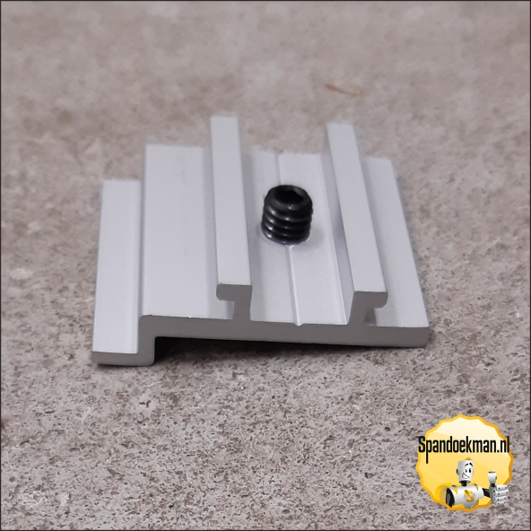 Lamp connector voor op textielframes 