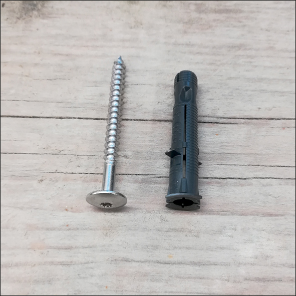 Schroef 5x55mm met plug 