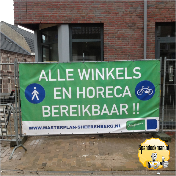 Bouwhek spandoek 337 x 175 cm