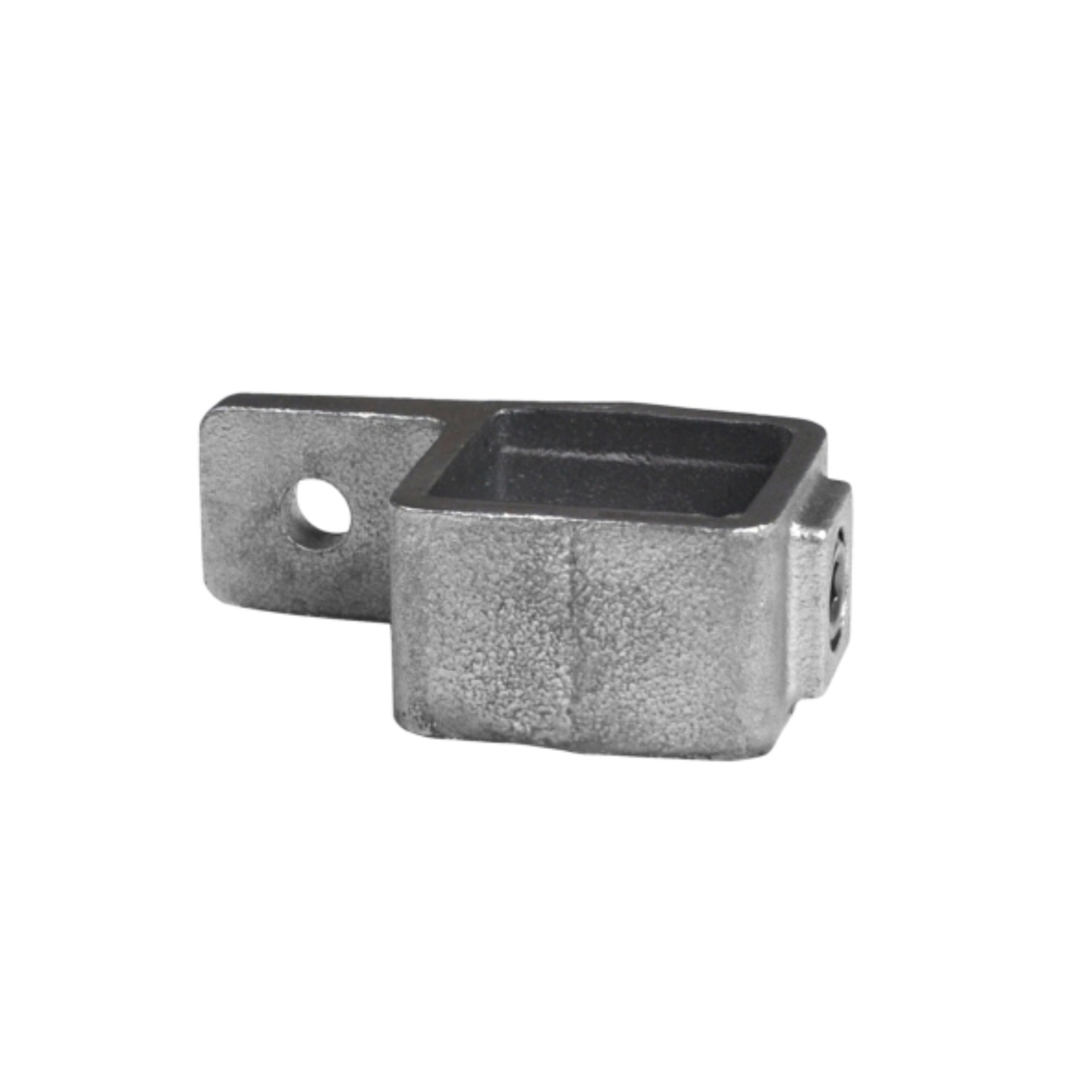 Oogdeel enkele lip type 55S - 40mm Steigerbuiskoppeling vierkant zilver 