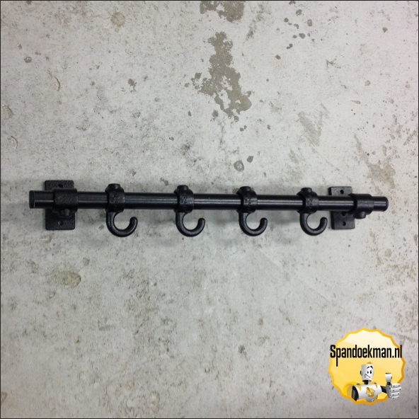 Steigerbuis Wandrek Zwart recht "Standaard" 26,9mm