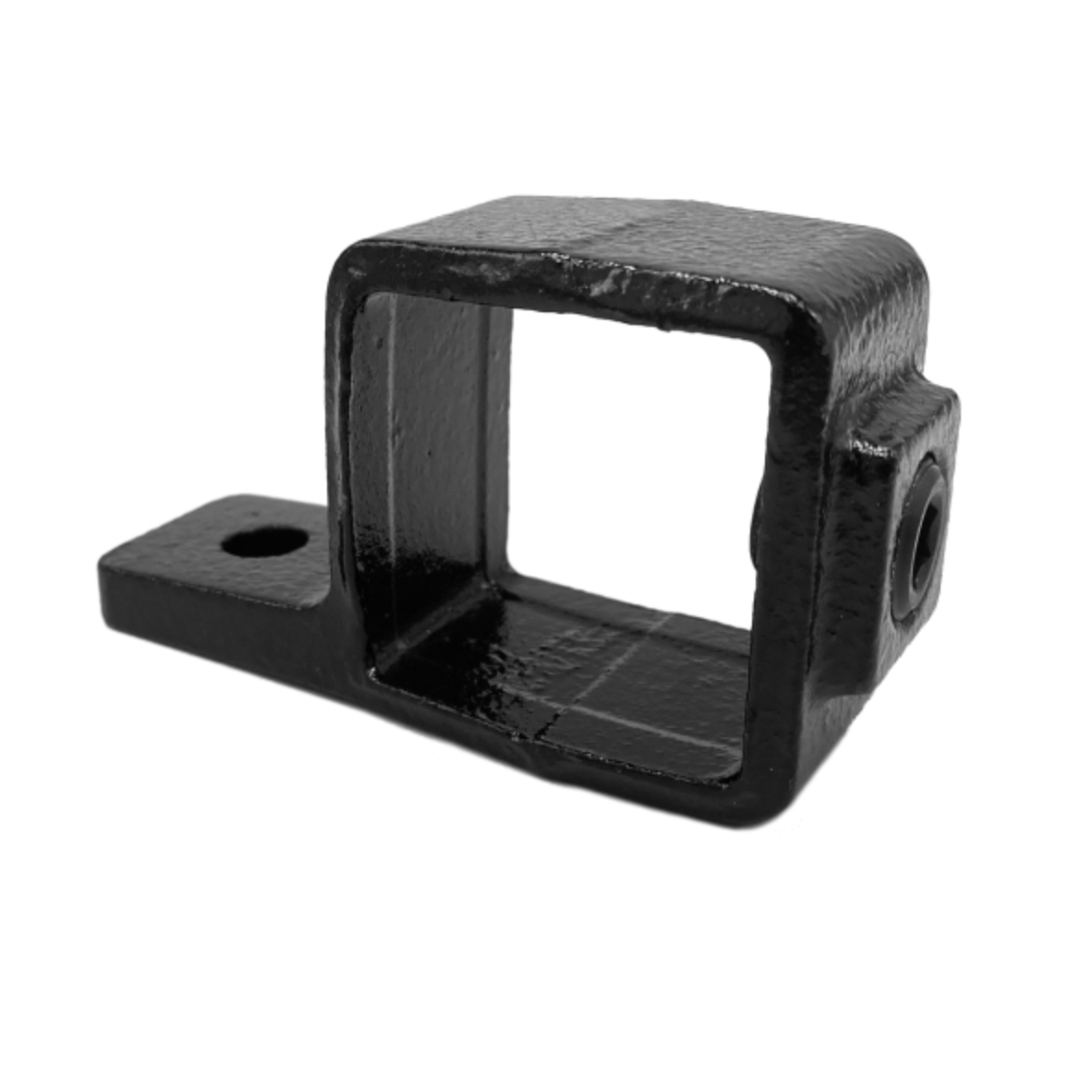 Oogdeel enkele lip type 55S - 40mm Steigerbuiskoppeling vierkant Zwart 
