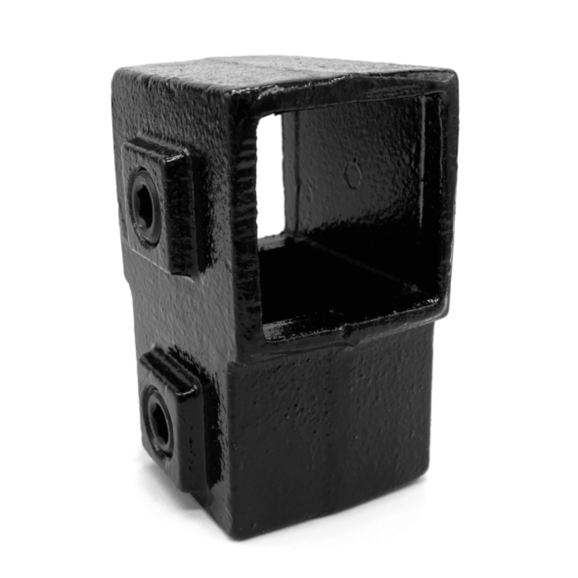 Kort T-stuk type 2S - 40mm Steigerbuiskoppeling vierkant Zwart 