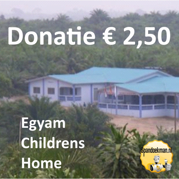 Donatie van 2,5 euro voor Egyam Childrens Home Ghana