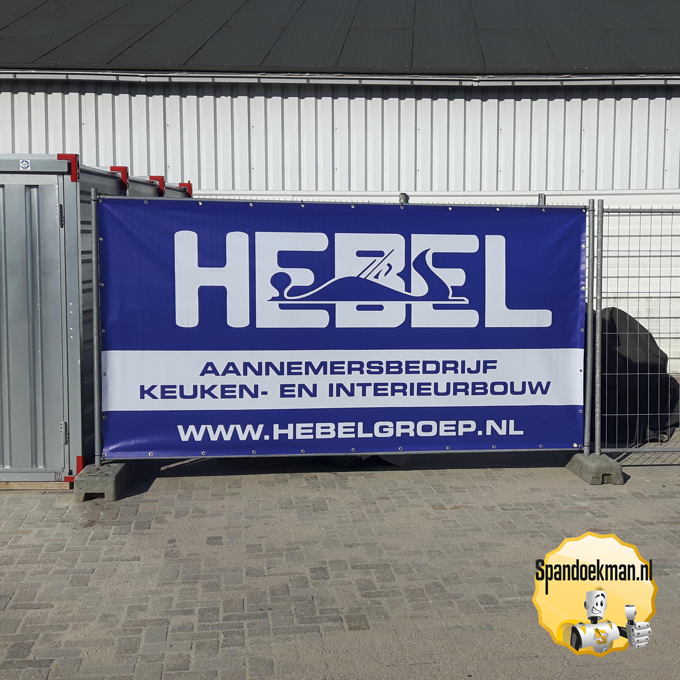 ACTIE! Bouwhek spandoek 337 x 175 cm (10 stuks)