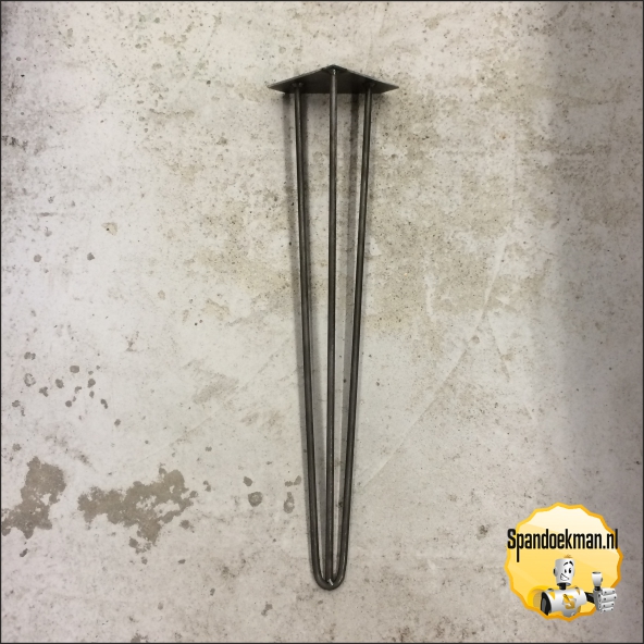 Hairpin tafelpoot 71 cm heavy blank metaal OP=OP