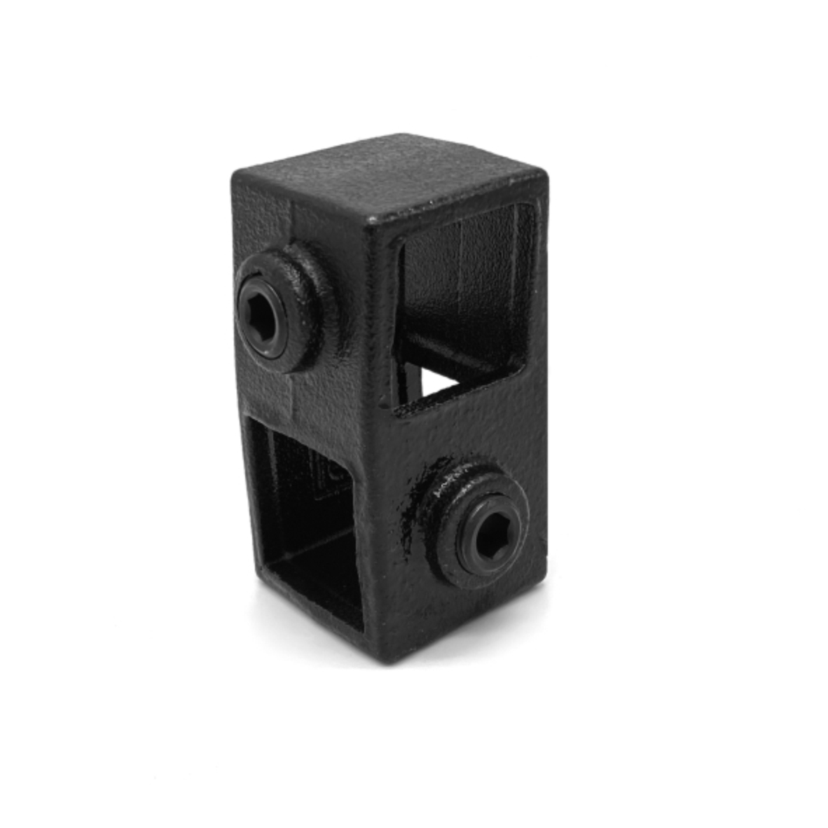 Kruisstuk 90 graden type 28S - 25mm Steigerbuiskoppeling vierkant Zwart 