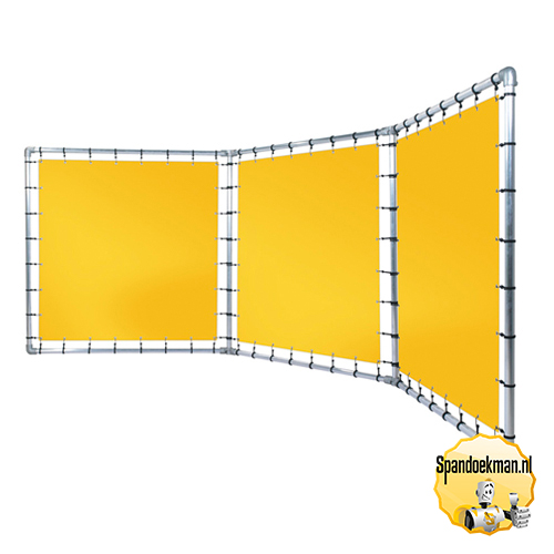 Beursframe 3-luik verstelbaar 48,3mm doekmaten 200x200