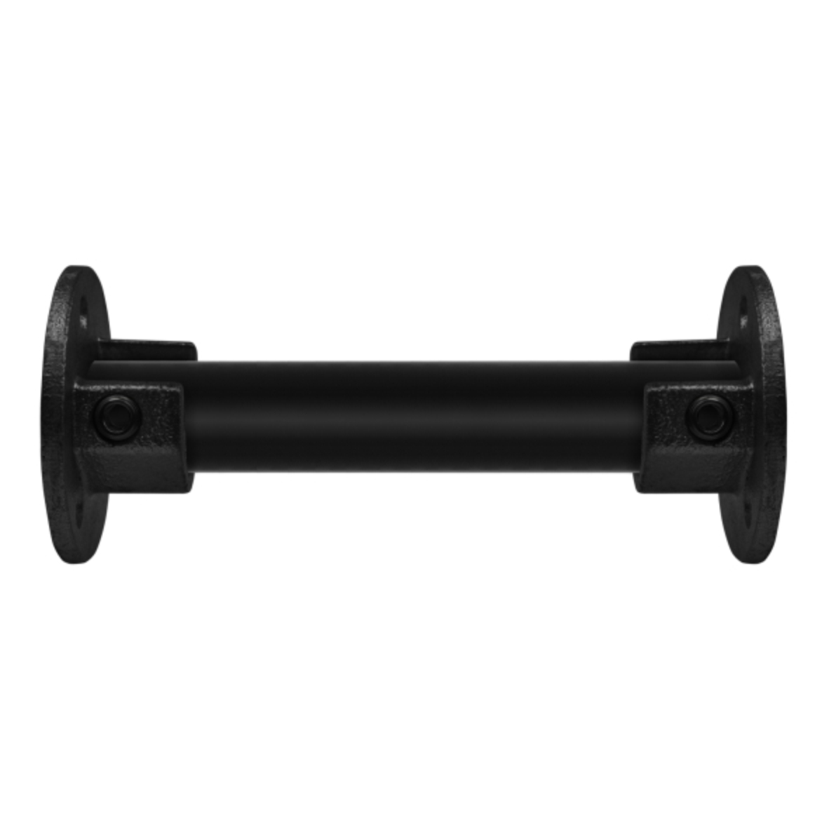 Open ronde voetplaat type 15 - 26,9mm set L+R Steigerbuiskoppeling zwart 
