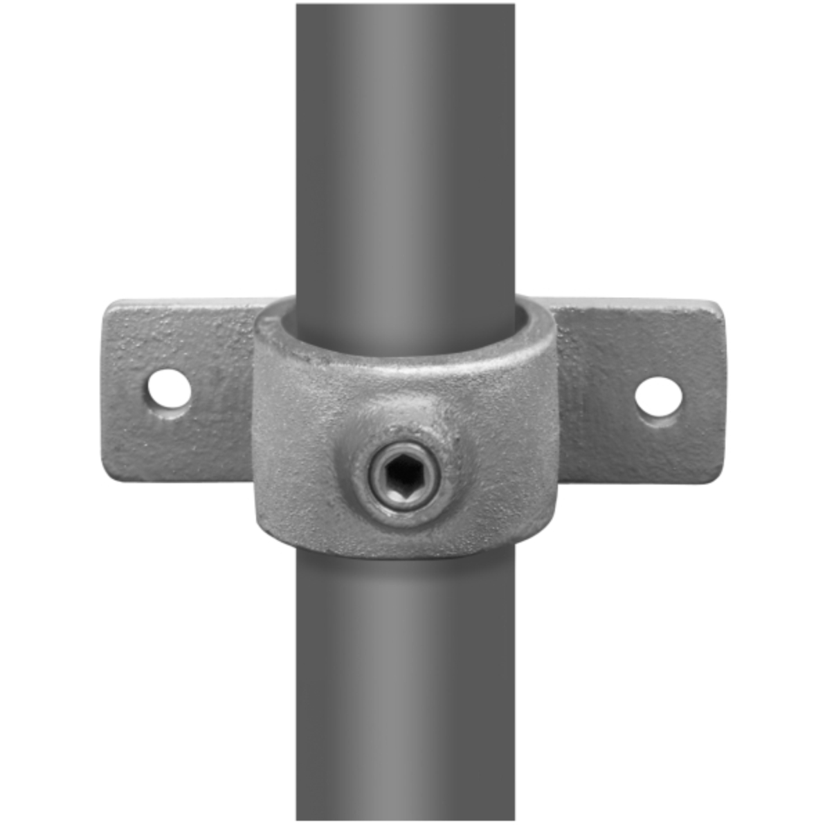 Oogdeel met dubbele lip type 56 - 33,7mm Steigerbuiskoppeling zilver 
