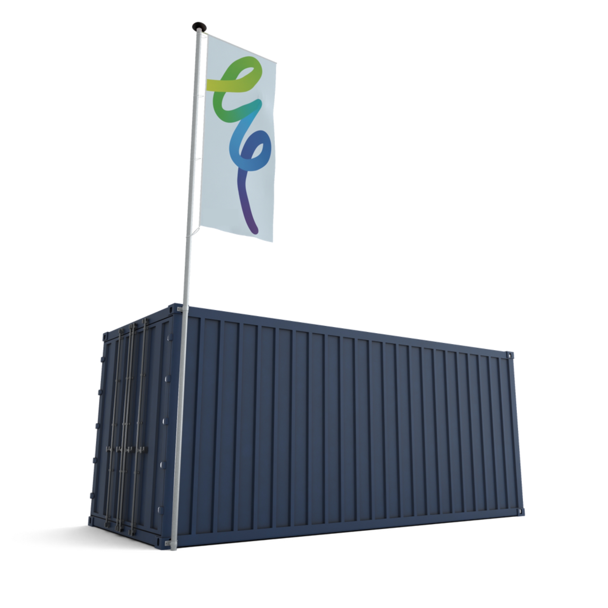 Banierhouder met draaitop 48,3mm dik voor containerframe