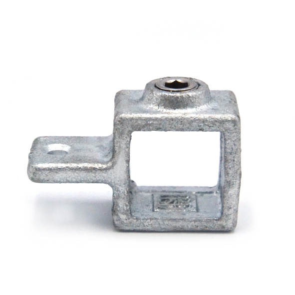 Oogdeel scharnierstuk type 36S - 25mm Steigerbuiskoppeling vierkant zilver 