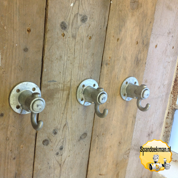Kapstokhaak enkel "Standaard" set van 3 stuks 26,9mm