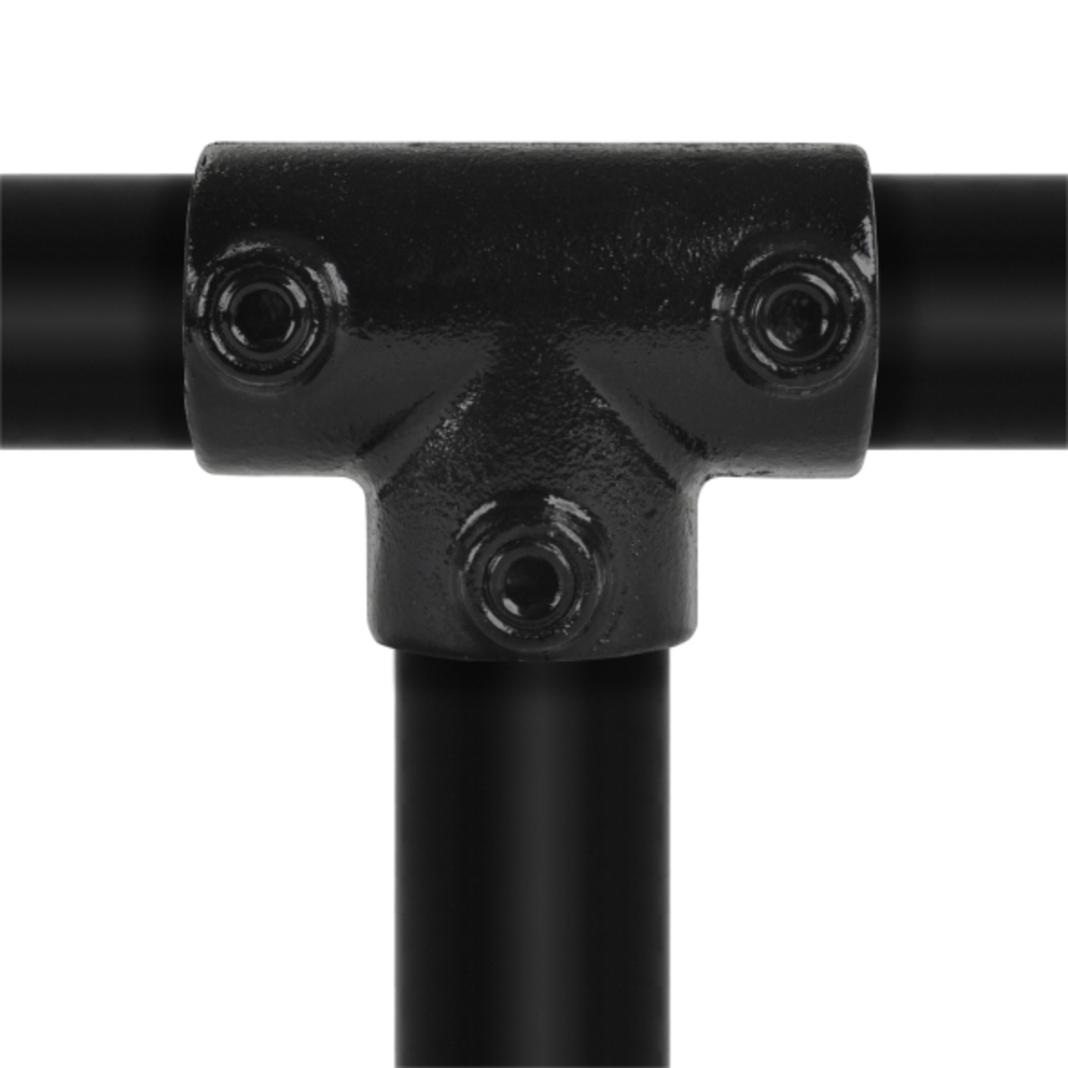 Lang T-stuk type 4 - 26,9mm Steigerbuiskoppeling zwart 