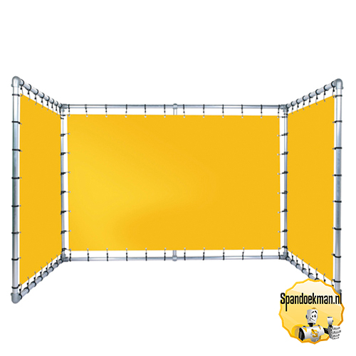 Beursframe 3-luik 90graden 48,3mm doekmaten 200x200cm