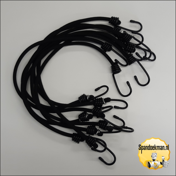 Snelbinder 56cm 15kg Zwart Restpartij totaal 8 stuks OP=OP