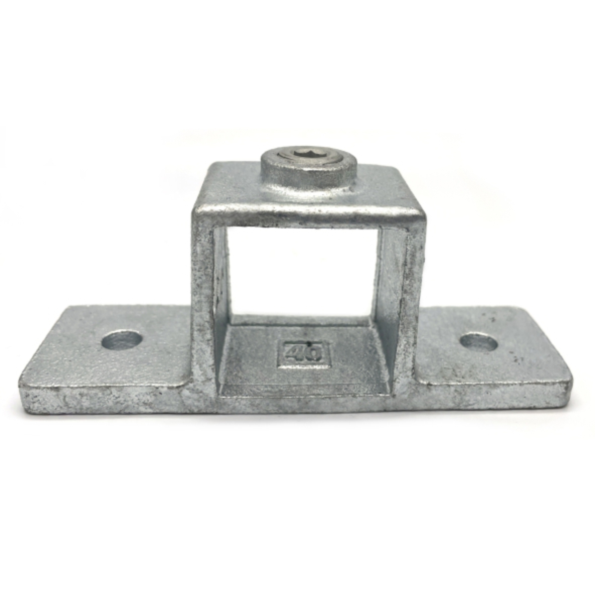 Oogdeel dubbele lip type 56S - 40mm Steigerbuiskoppeling vierkant zilver 