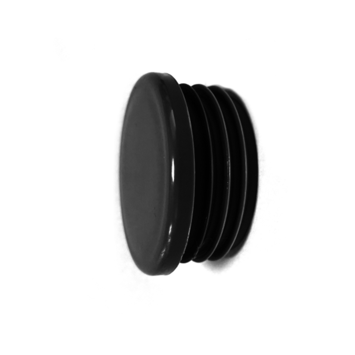 Kunststof afdekdop 21,3mm Steigerbuiskoppeling zwart 