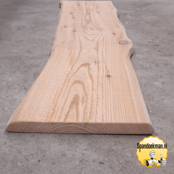 Plank douglas natuur 60cm lang - 20/25x2,4cm rondom geschuurd