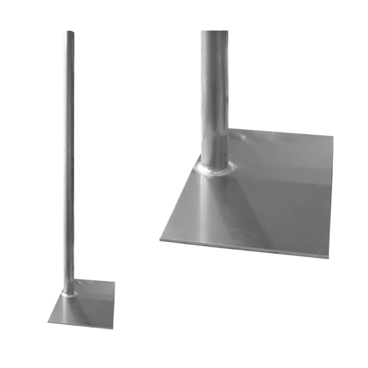 Beursvoetplaat  aluminium - 48,3mm