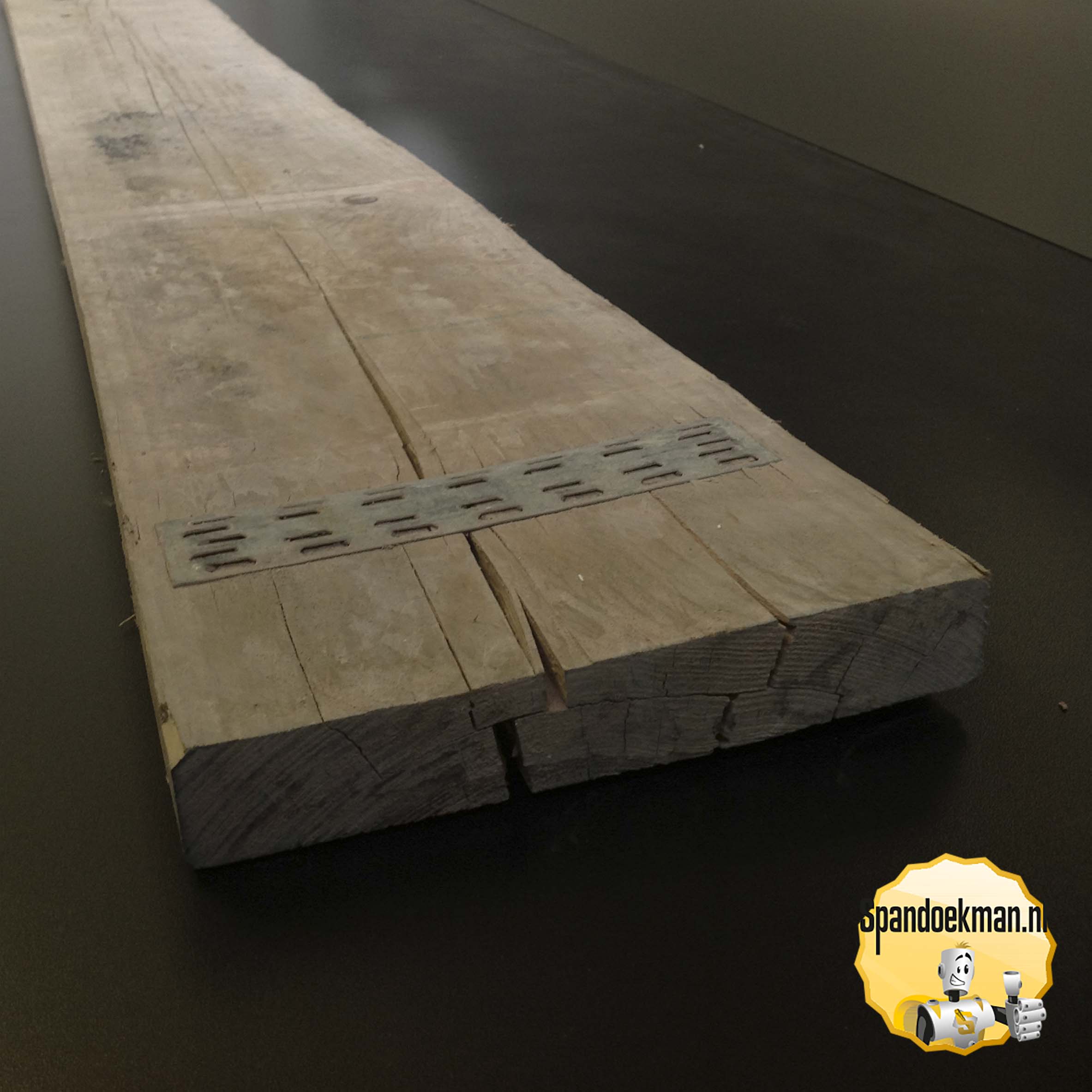 Steigerplank oud 2,5m