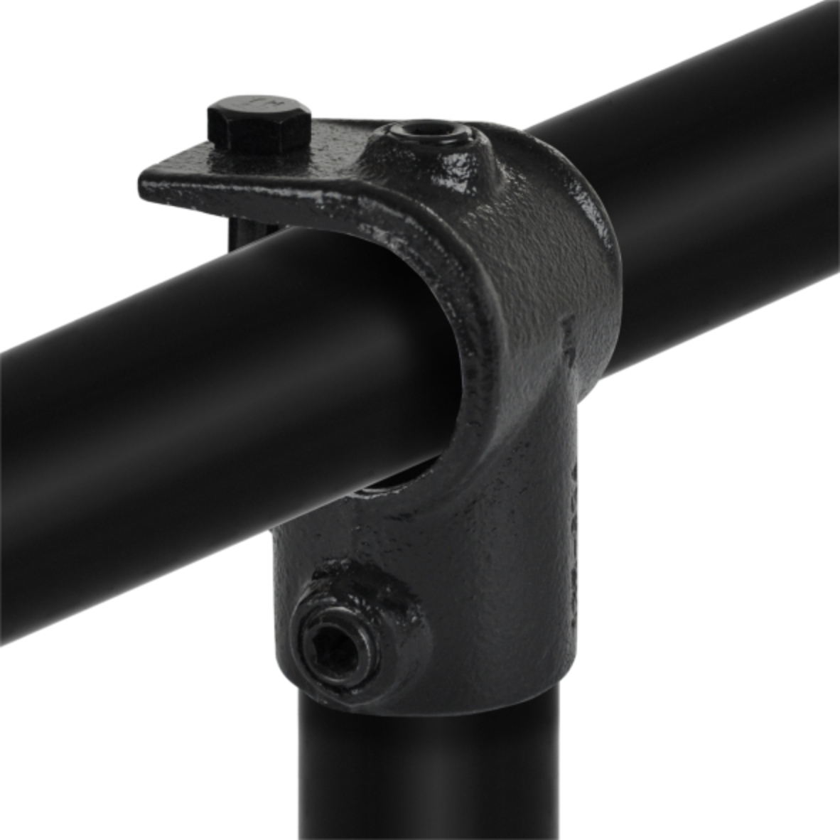 Open T-stuk type 32 - 26,9mm Steigerbuiskoppeling zwart 