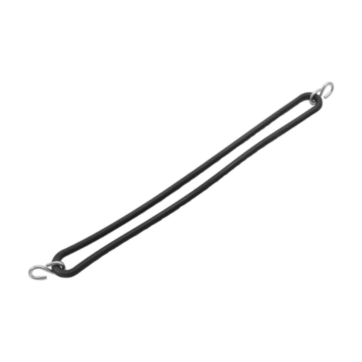 Tir-rubber 8mm 40cm met 2 aangeknepen s-haken