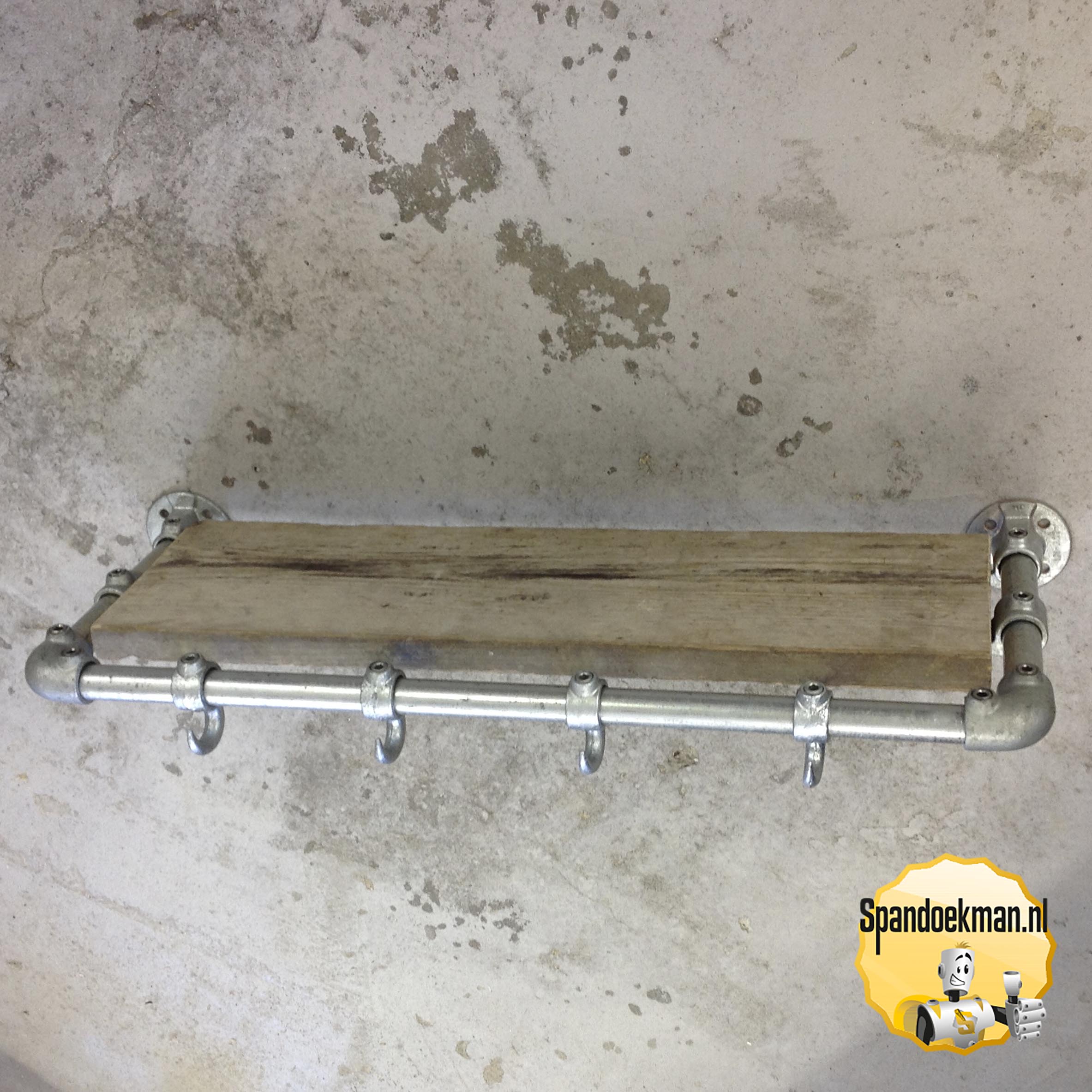 Steigerbuis Kapstok wandmodel 4 "Standaard" 26,9mm