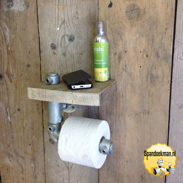 Toiletrolhouder enkel met schapje 26,9mm